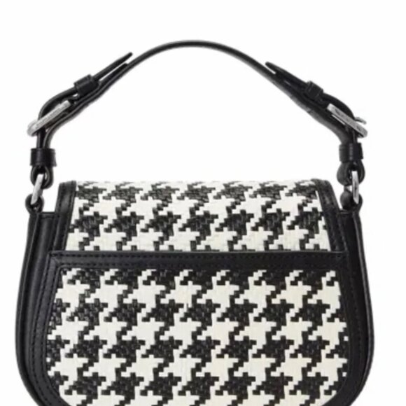 Lauren Ralph Lauren Tanner Houndstooth Medium Crossbody Bag - Picture 2 of 11